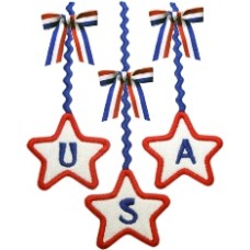 4th of July Ric Rac USA Applique
